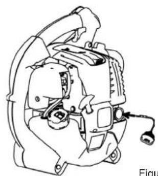 DOLMAR PB252.4V - Inspecção e reabastecimento do óleo do motor - 1