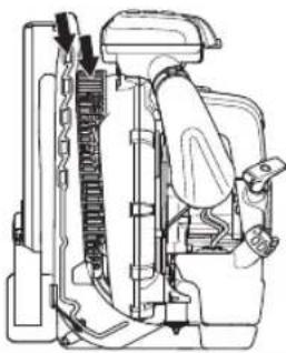 HUSQVARNA 570BTS - Retina della presa dell'aria - 7