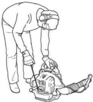 HUSQVARNA 580BTS - Arranque - 1