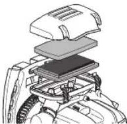HUSQVARNA 580BTS - Limpeza do filtro de ar - 2