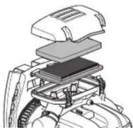 HUSQVARNA 580BTS - Ilmansuodattimen puhdistus - 2