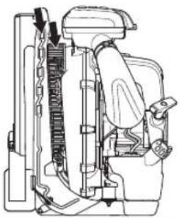 HUSQVARNA 580BTS - Lufteinlassgitter - 8