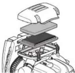 HUSQVARNA 580BTS - Õhufiltri puhastamine - 2