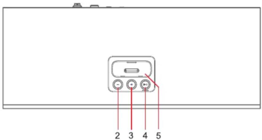 DENVER IFI-710 - OBERSEITE DES GERÄTS - 1