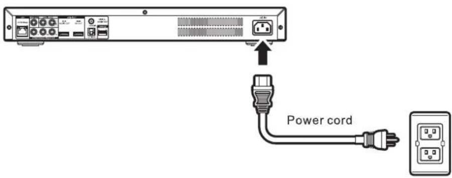 ASUS O!Play BDS-700 - ■ Connecting the AC power cord - 1