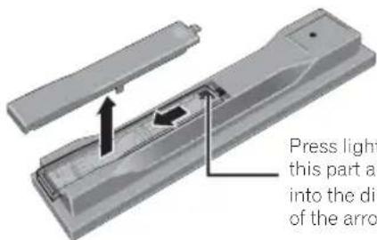 PIONEER MCS-636 - Open the rear cover. - 1