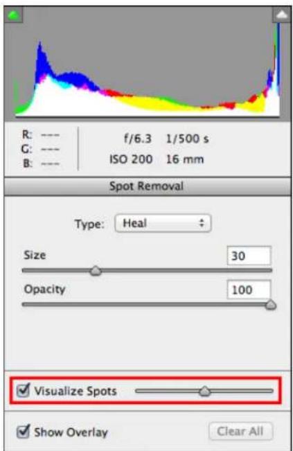 ADOBE Photoshop CC - Cleaning up a photo with the Visualize Spots feature - 1