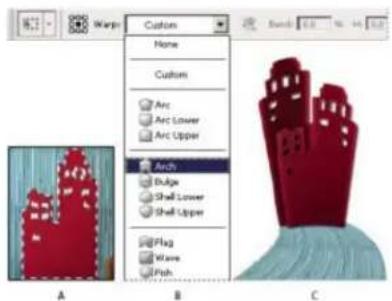 ADOBE Photoshop CC - Warp an item - 1