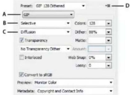 ADOBE Photoshop CC - GIF and PNG-8 optimization options - 1