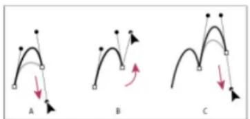 ADOBE Photoshop CC - Draw two curved segments connected by a corner - 1