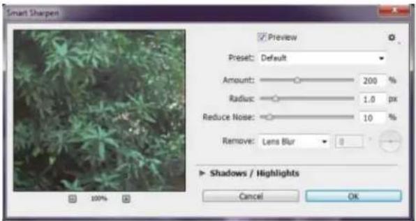 ADOBE Photoshop CC - Sharpen filters - 1