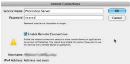 ADOBE Photoshop CC - Photoshop connection settings - 1