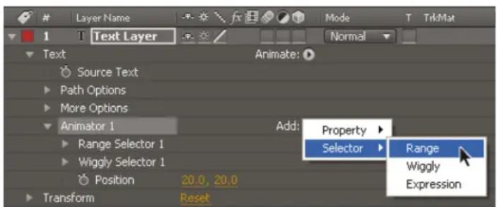 ADOBE After Effects CS6 - Text selectors - 1