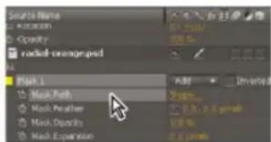 ADOBE After Effects CS6 - Create a mask path from a motion path - 2