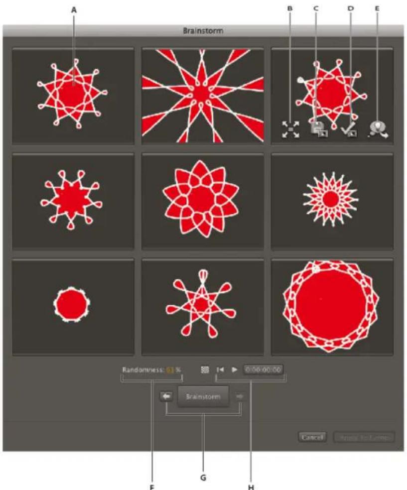 ADOBE After Effects CS6 - Use Brainstorm to experiment and explore settings - 1