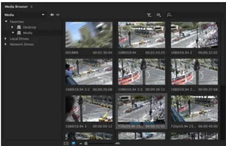 ADOBE Media Encoder CC - Working with the new media browser - 1