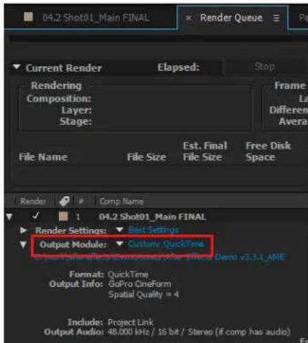 ADOBE Media Encoder CC - GoPro CineForm codec settings - 1