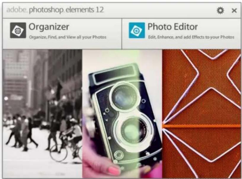 ADOBE Photoshop Elements 12 - The Welcome screen - 1