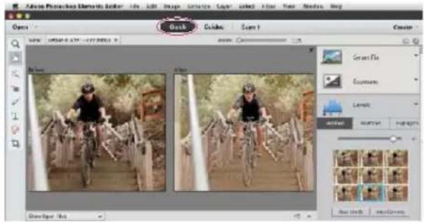 ADOBE Photoshop Elements 12 - Correct color in Quick mode - 2