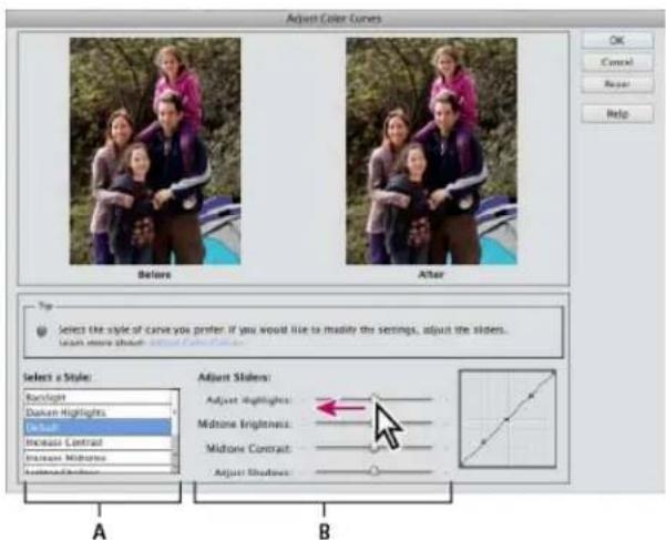 ADOBE Photoshop Elements 12 - Adjust color curves - 1