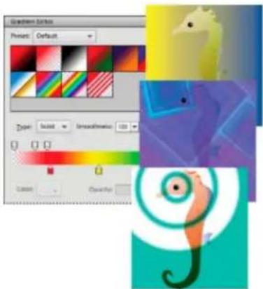 ADOBE Photoshop Elements 12 - About gradients - 1