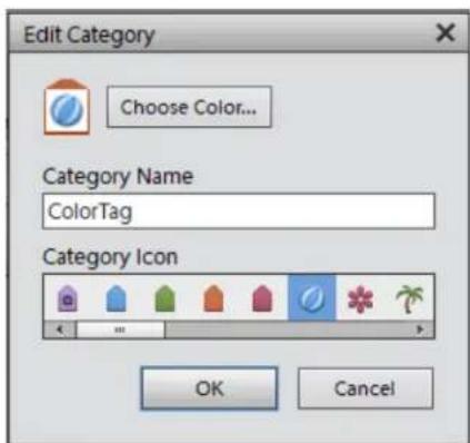 ADOBE Elements Organizer 12 - Change a keyword tag icon - 1