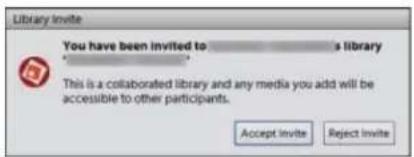 ADOBE Elements Organizer 12 - Accept an invitation to collaborate on a library - 1