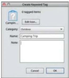ADOBE Elements Organizer 12 - Create a keyword tag - 1