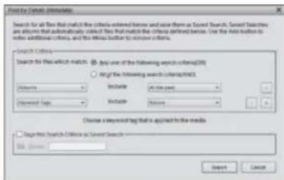 ADOBE Elements Organizer 12 - Find media files by details (metadata) - 1