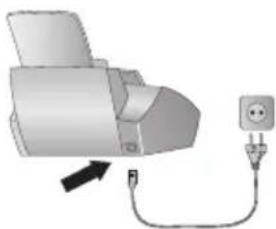 PHILIPS Faxjet IPF525 - Brancher le cordon d'alimentation - 2