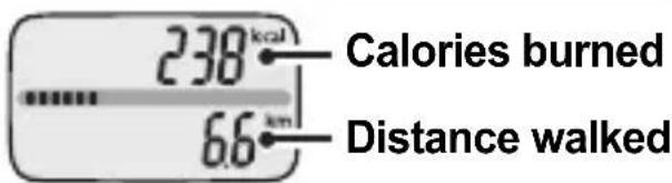OMRON HJ-304-E Walking Style X - Calories/Distance display - 1