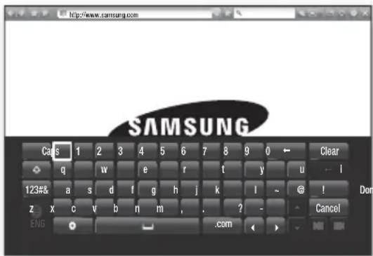 SAMSUNG HT-F5200 - Verwenden der virtuellen Tastatur - 1