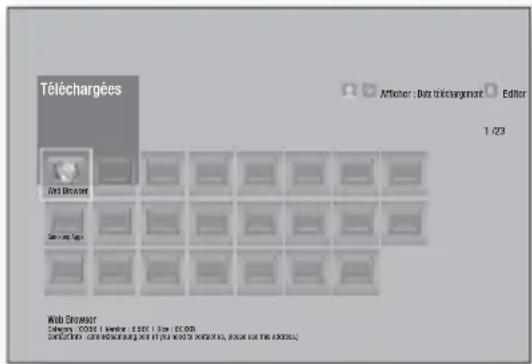 SAMSUNG HT-F5200 - Utilisation de l'écran Téléchargées - 1