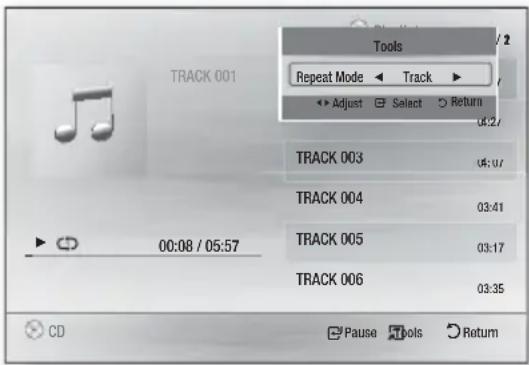 SAMSUNG HT-F4500 - Playing a Pre-Recorded Commercial Audio Disc - 1