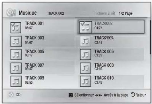 SAMSUNG HT-F4500 - Création d'une liste de lecture de musiques - 1