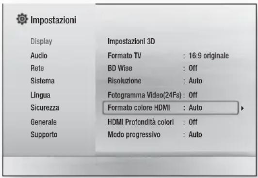 SAMSUNG HT-F4500 - Accesso alla schermata Impostazioni - 1