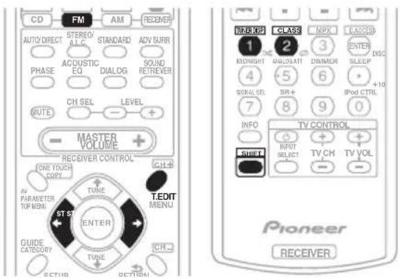 PIONEER VSX-818V - Saving station presets - 1