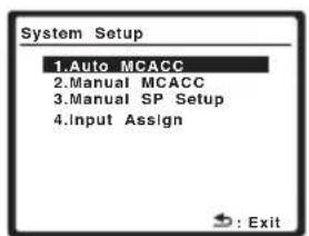 PIONEER VSX-818V - Select the setting you want to adjust. - 2