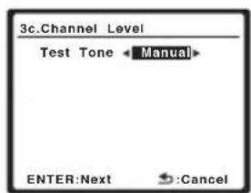 PIONEER VSX-818V - Select 'Channel Level' from the Manual SP Setup menu. - 2