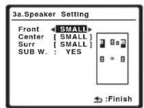 PIONEER VSX-818V - Select 'Speaker Setting' from the Manual SP Setup menu. - 2