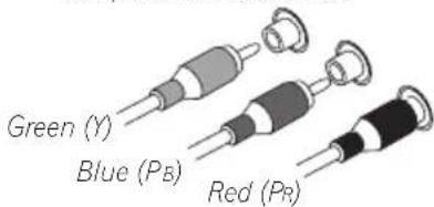 PIONEER VSX-818V - Component video cables - 1