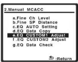 PIONEER VSX-818V - Setting the Acoustic Calibration EQ manually - 1