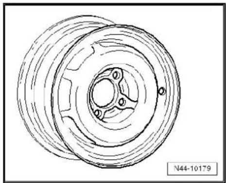 VOLKSWAGEN Golf Variant (2007) - Wheel allocation for Vento; type 1HX0, 1H - 3