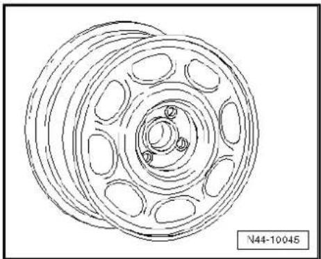 VOLKSWAGEN Golf Variant (2007) - Wheel allocation Polo, type 6N up to and including 07.95 - 4