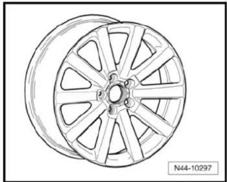 VOLKSWAGEN Golf Variant (2007) - 1K0 601 025 AD - Wheel and tyre combination ⇒ page 273 - 8