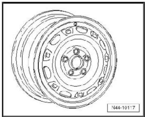 VOLKSWAGEN Golf Variant (2007) - Wheel allocation for Polo, type 9N model year 2002 to model year 2009 - 2