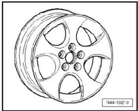 VOLKSWAGEN Golf Variant (2007) - 7^1/_2 J x 17 - 4