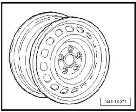 VOLKSWAGEN Golf Variant (2007) - Wheel allocation for Golf Variant, Golf Variant 4Motion; type 1KM model year 2007 to model year 2010 - 4
