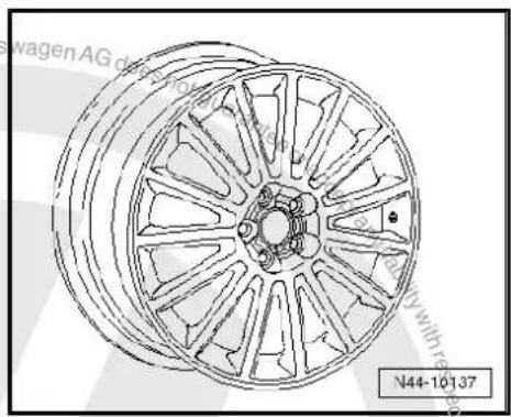 VOLKSWAGEN Golf Variant (2007) - 7^1/_2 J x 17 offset 38 - 3