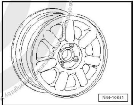 VOLKSWAGEN Golf Variant (2007) - Wheel allocation Golf cabriolet; type 1E from model year 1998 to model year 2002 - 7